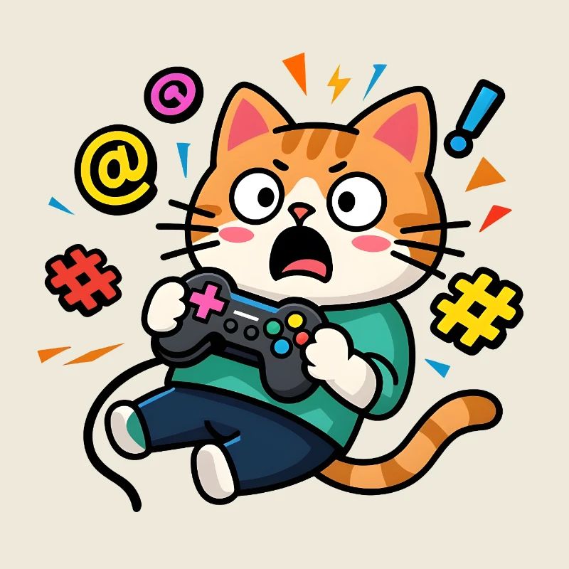 Chat Gamer Déchaîné