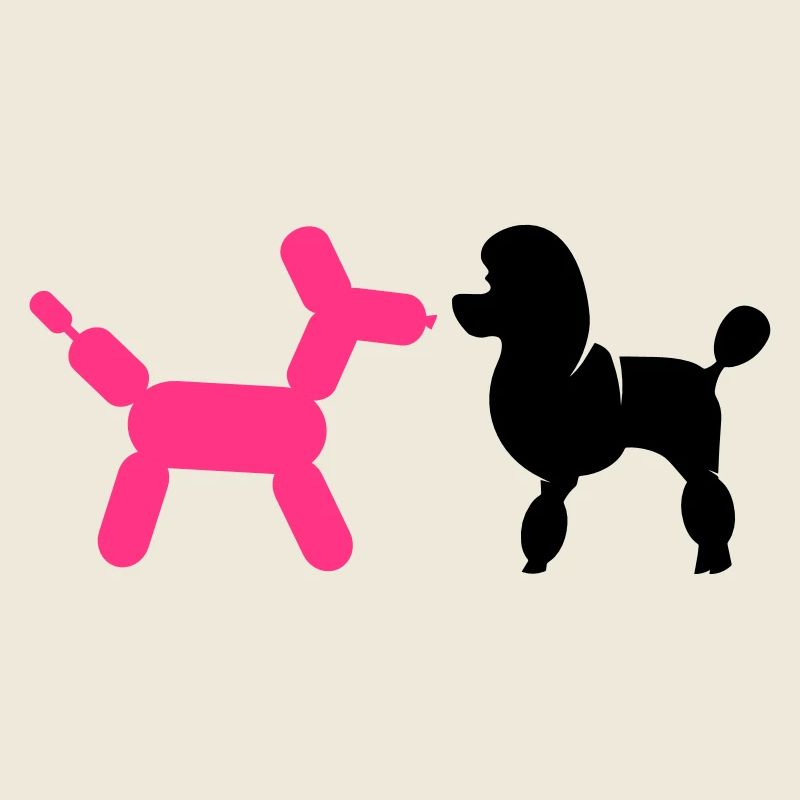 Pudel und Luftballon-Pudel