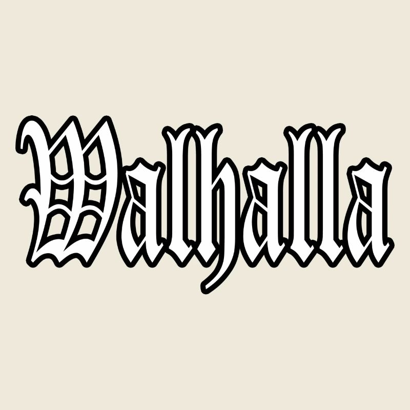 walhalla odin thor viking viking autocollant chemise