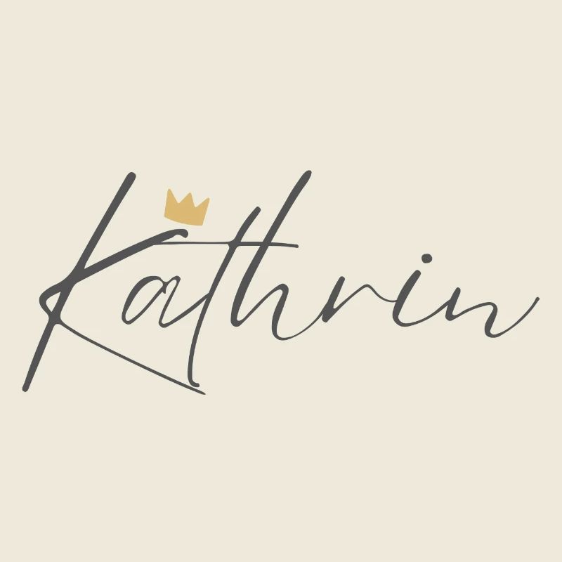 Prinzessin Kathrin Crown Hemd – Name mit Buchstabe K