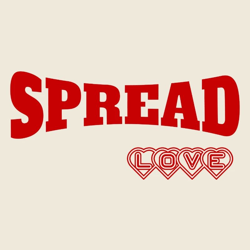 Ausdrucksstarkes Spread Love Design