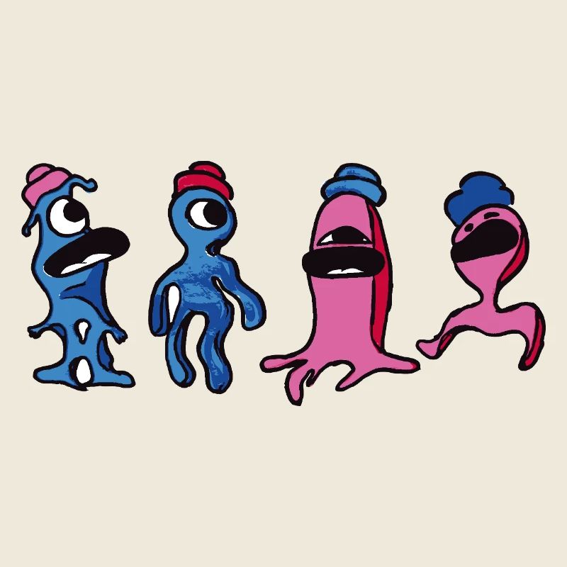 Extraterrestres hauts en couleur - Horst, Björn, Philip et Peter