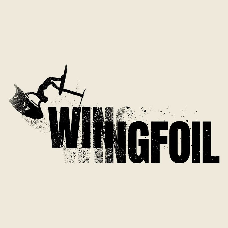 Wingfoiler with lettering
