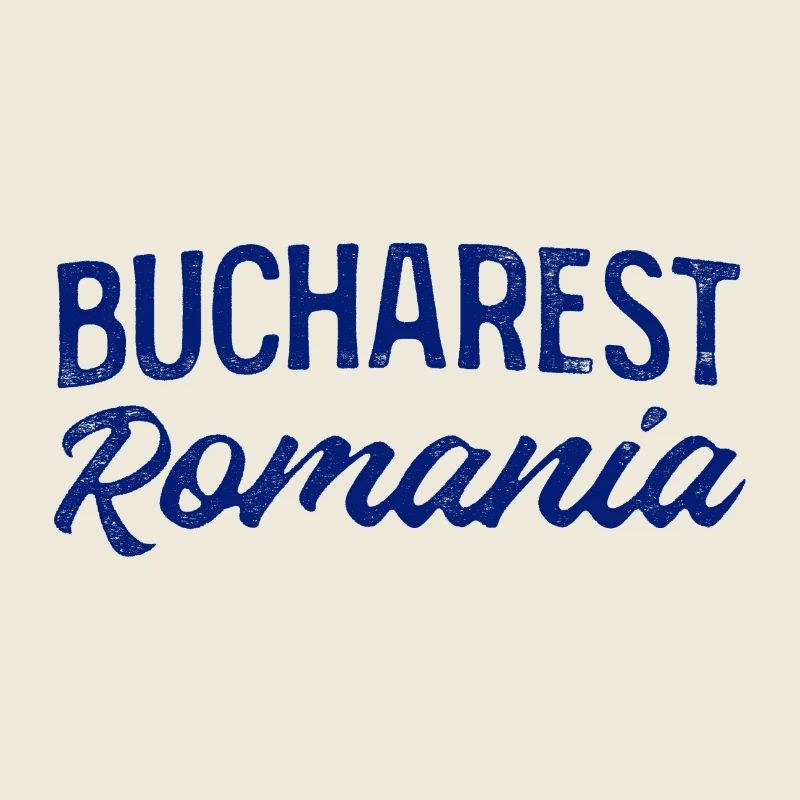 Bucharest Romania Hand Lettering
