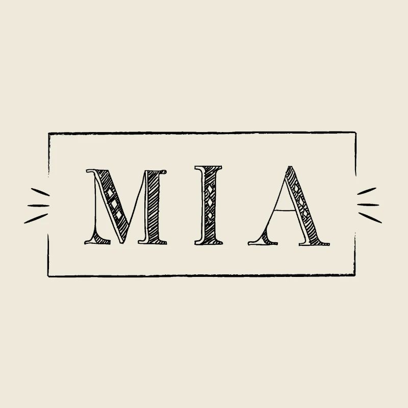 MIA - name in a frame