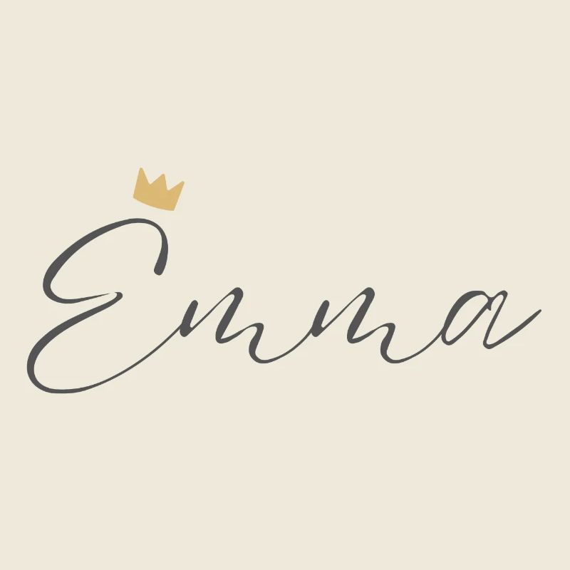 Prinzessin Emma Crown Hemd – Name mit Buchstabe E