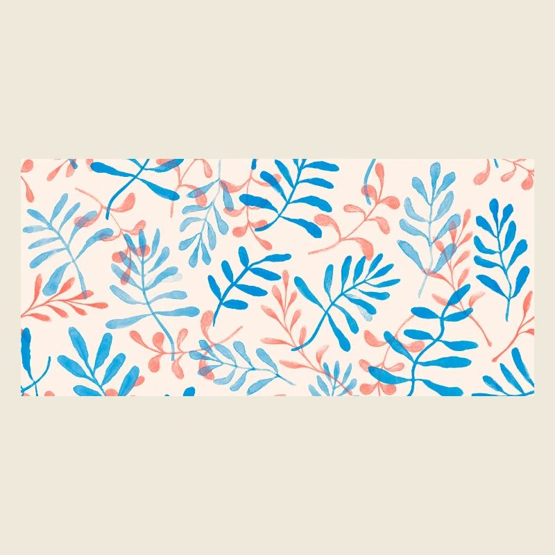 Motif de feuilles à l’aquarelle dans des tons pastel