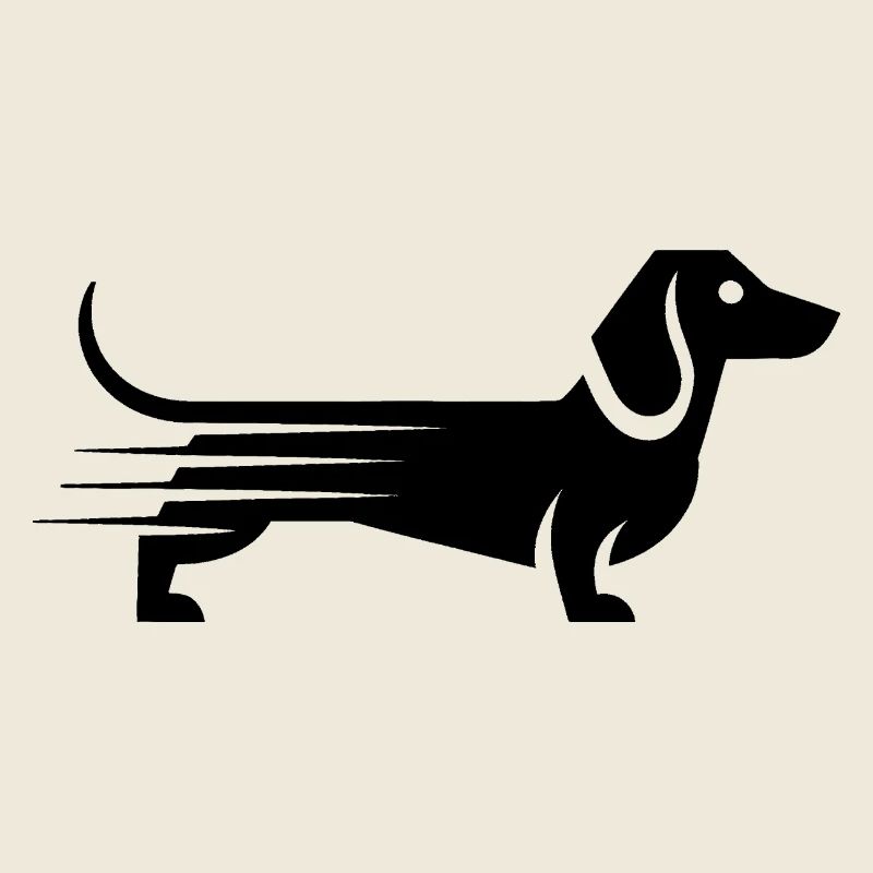 Dackel - Cooles Haustier Logo