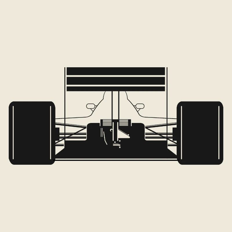 Voiture de formule arrière Voitures de course Symbole de course