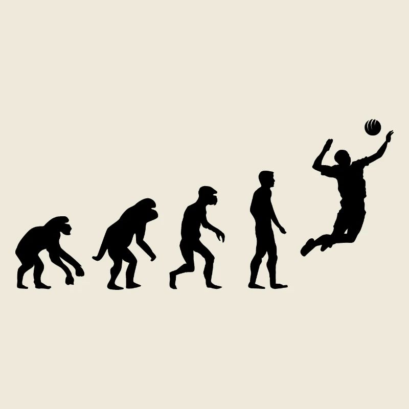 Retro volleyball Evolution Icône du beach-volley