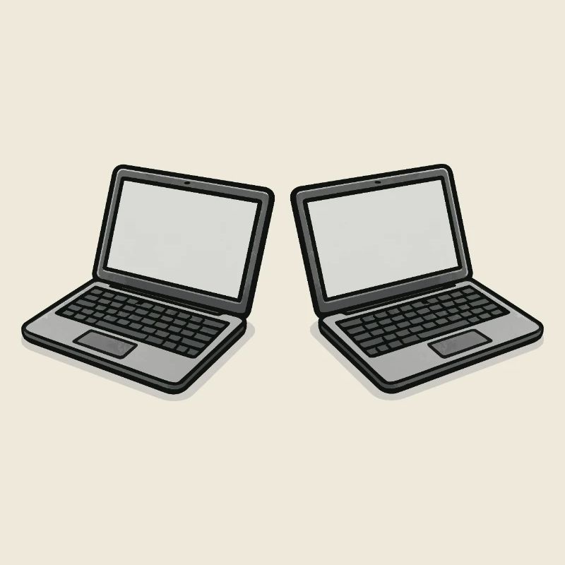 Doppel-Laptop 