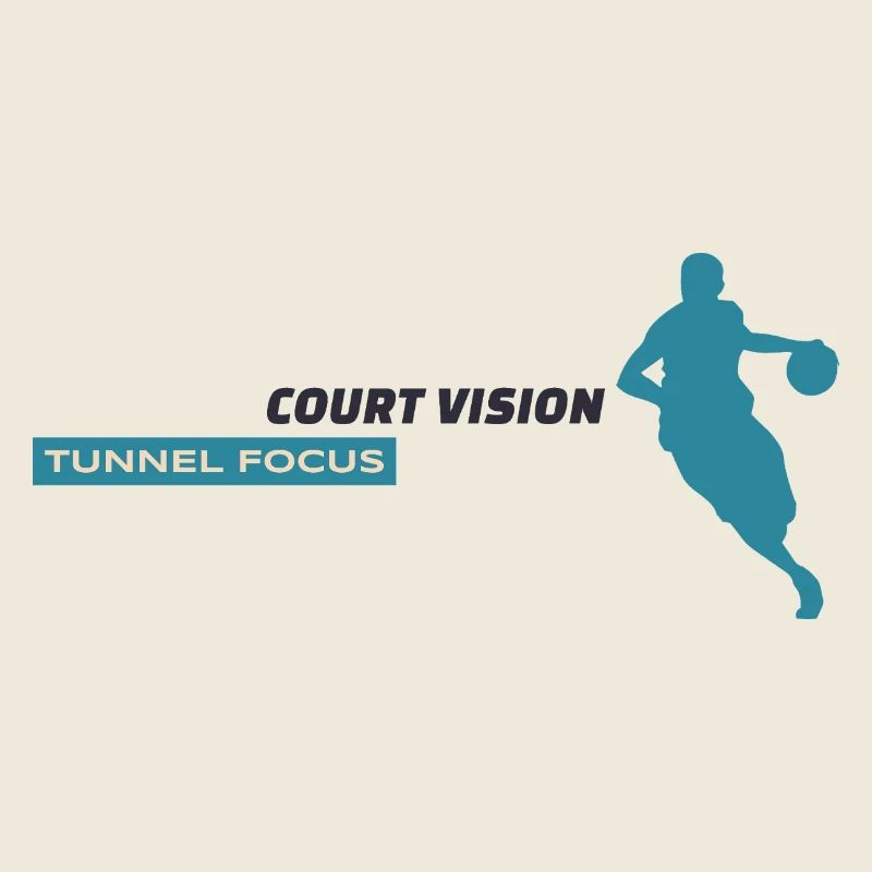 Vision de la cour. Tunnel Focus. – Design bleu