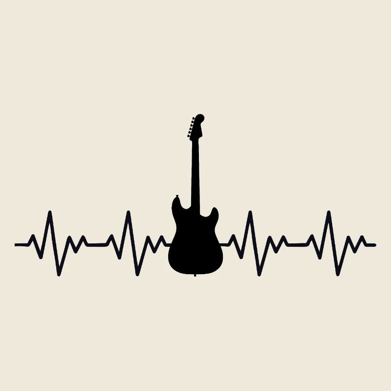 Electric Guitar ECG Heartbeat