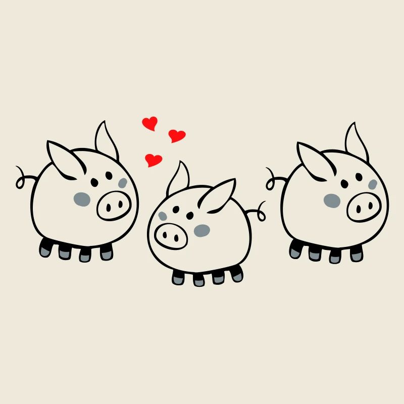 Cochon au cœur