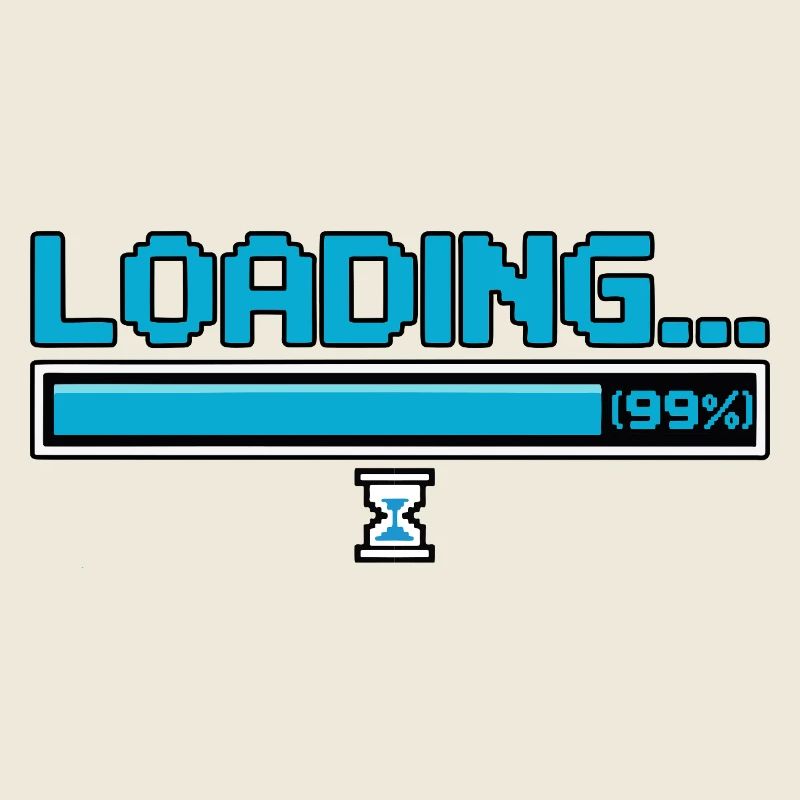 Pixel charge bar with hourglass