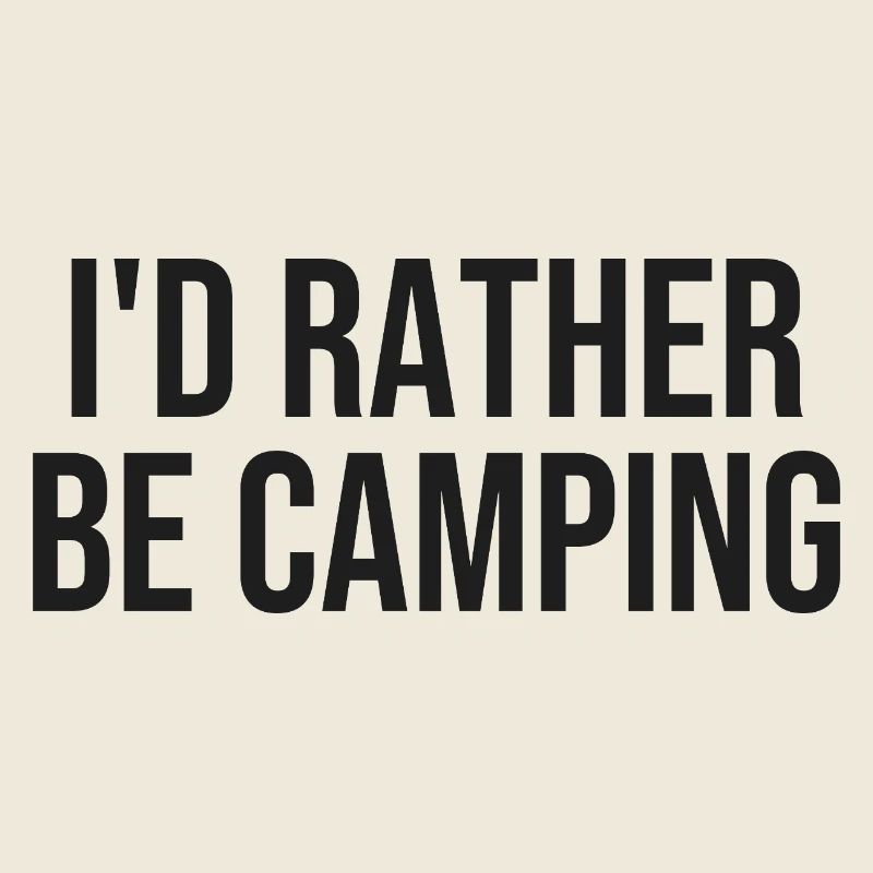 Lieber Camping als Drinnen