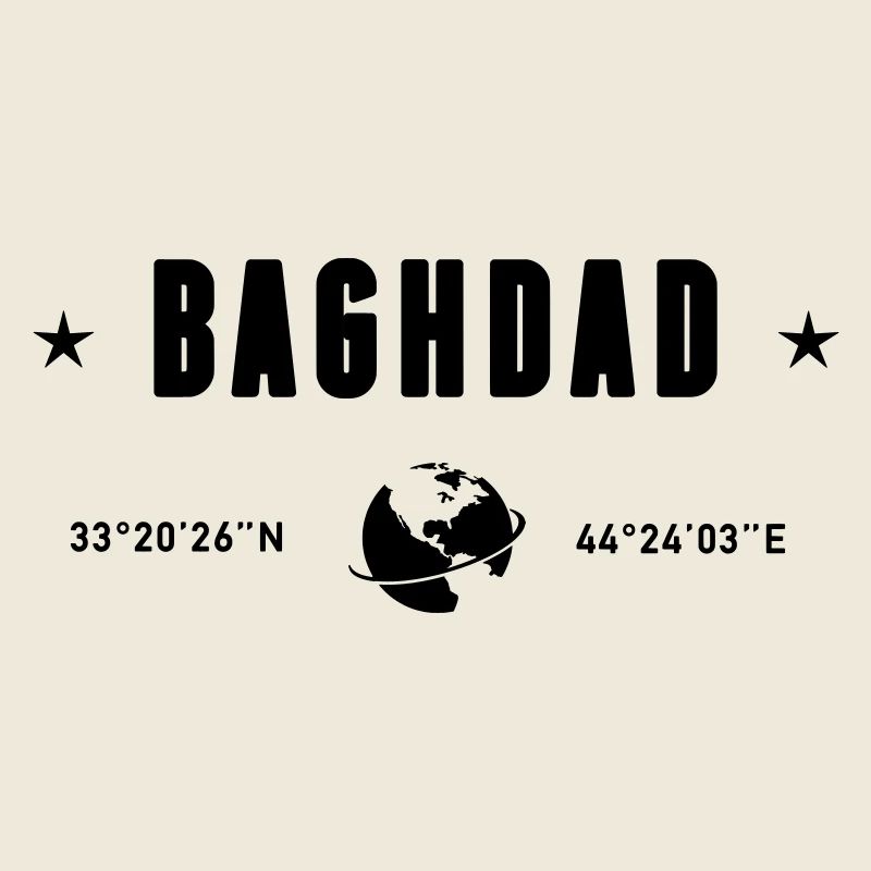 Bagdad, Irak Coordonnées Planète Terre