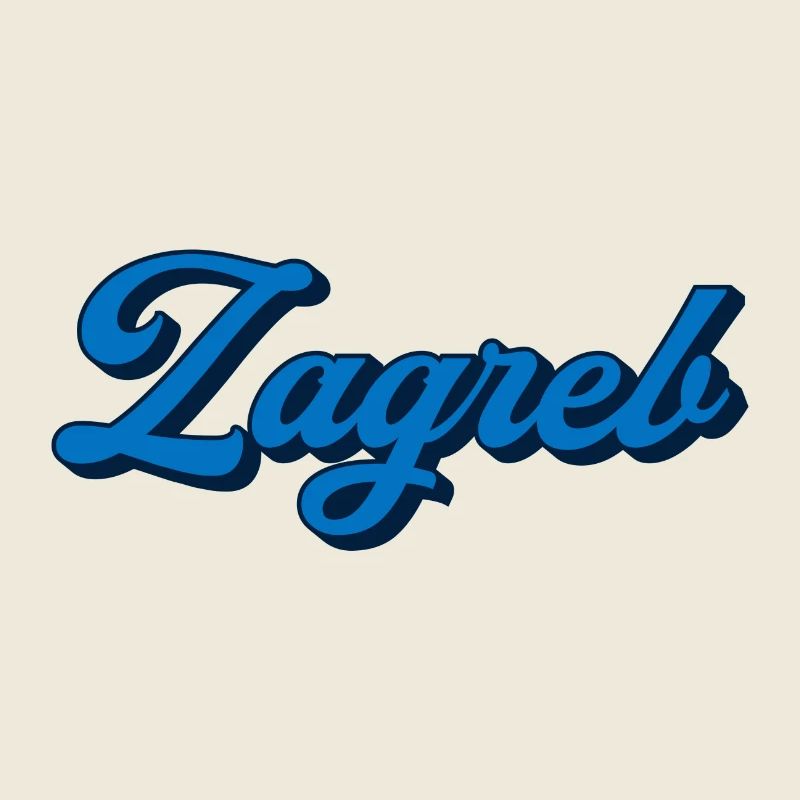 Zagreb Script Logo Stil