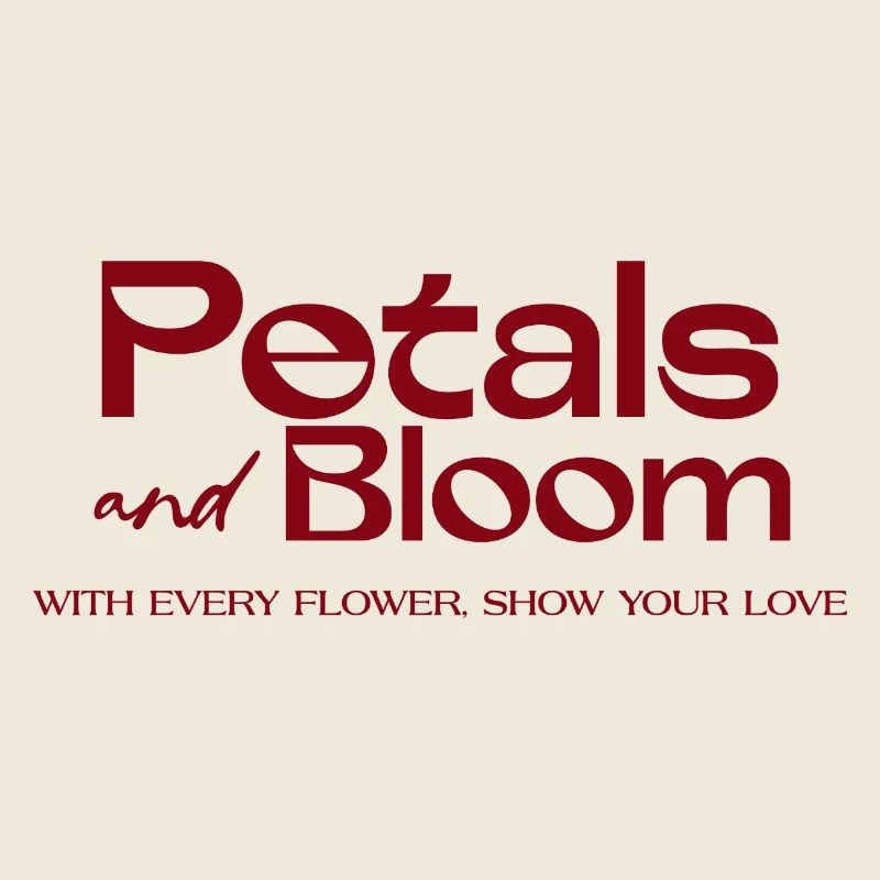 Petals and Bloom Floral Logo