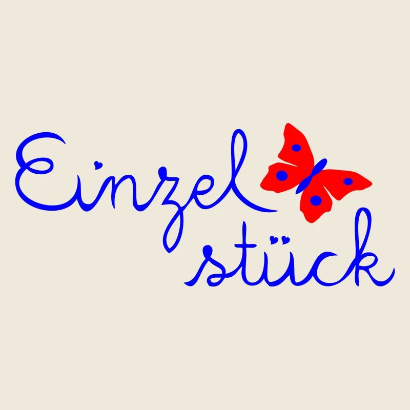 Einzelstück mit Schmetterling