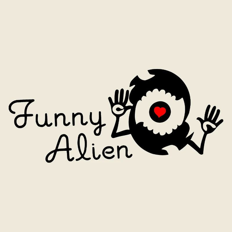Funny Alien - Schwarz