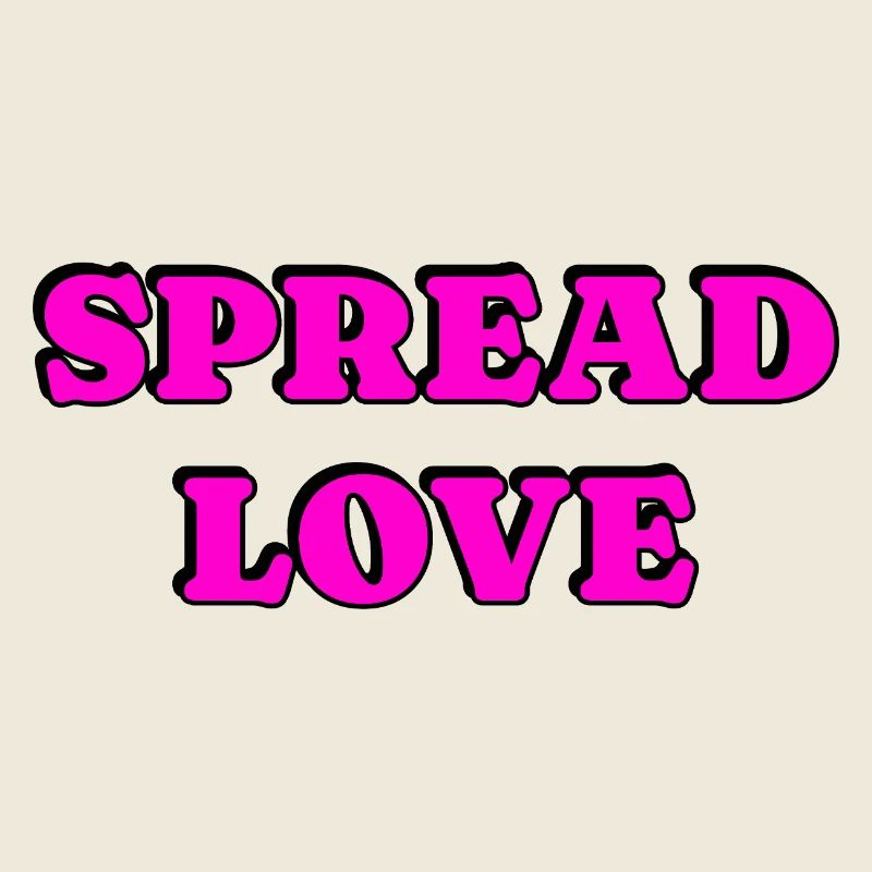 Spread Love Typographie en gras