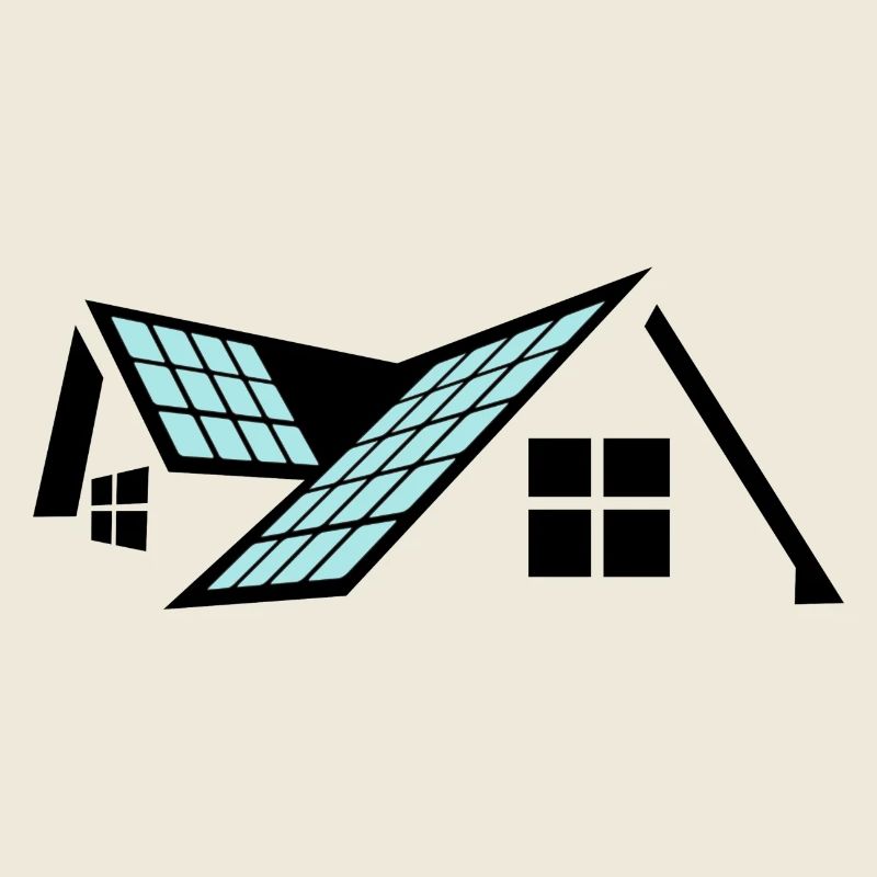 House with solar panels