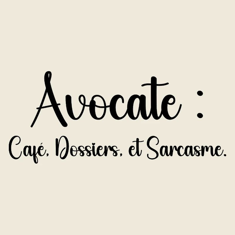 Avocate : café, dossiers et sarcasme