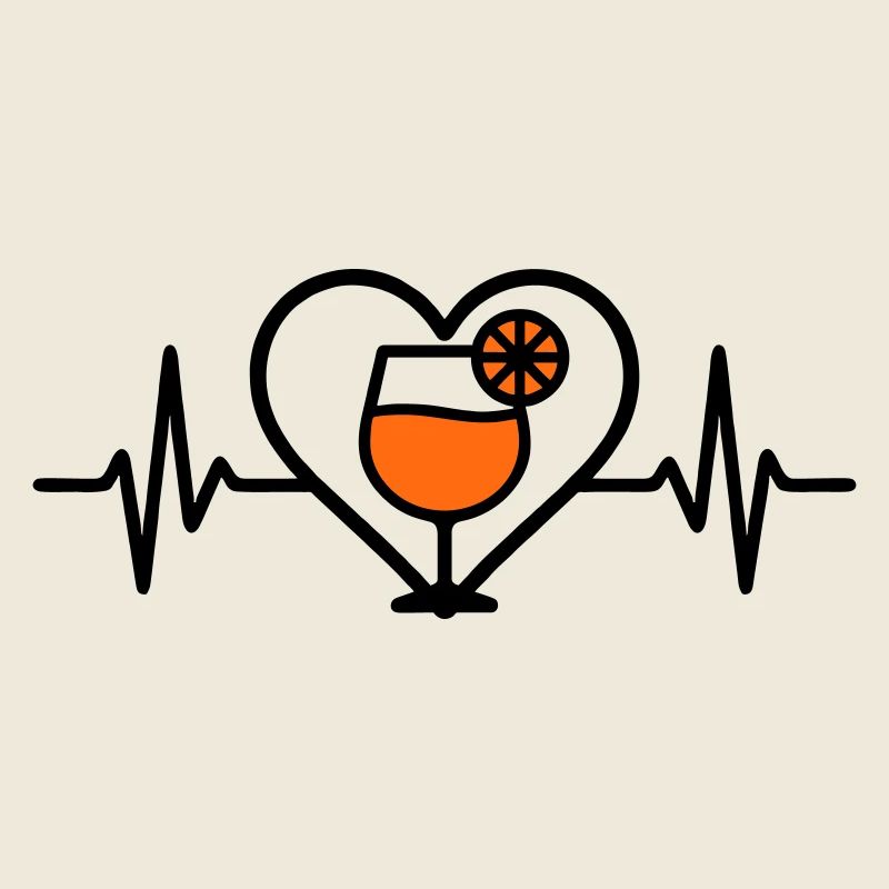 Spritz Heart Cocktail Aperitif