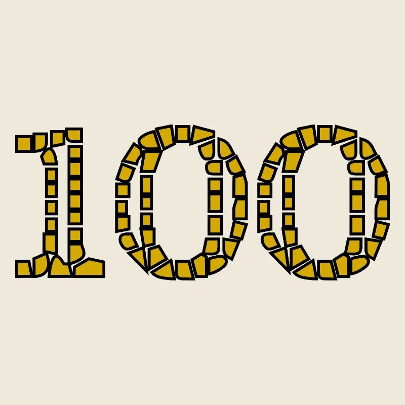 100. 100 JAHRE. 100-JÄHRIGES JUBILÄUM. GEBURTSTAG 100