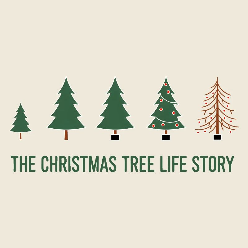 Évolution de l’arbre de Noël - Conception amusante de Noël