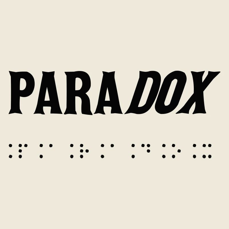 Braille typographic paradox