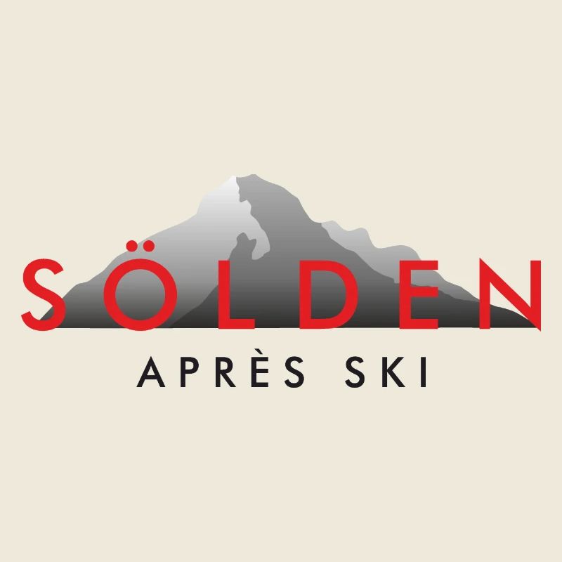 Sölden Apres Ski Red Digital Winter Sports Design