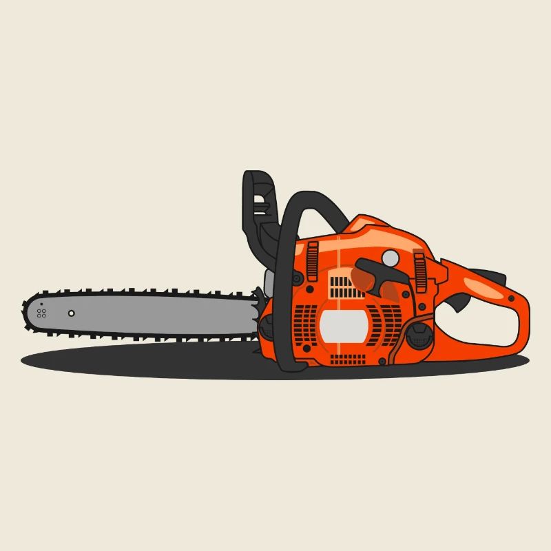 Tronçonneuse - Orange