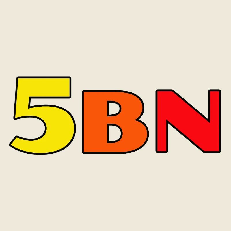 5BN Farbexplosion Blockbuchstaben