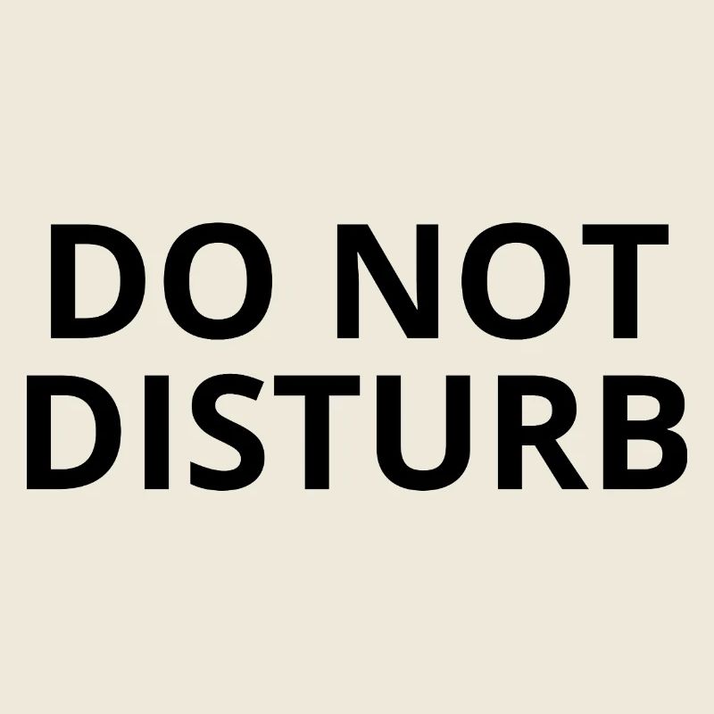 DO NOT DISTURB – Minimal Unisex Sweatshirt