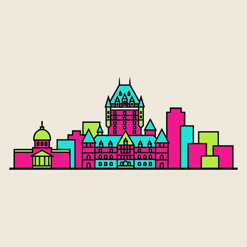Château de la Skyline de Québec Frontenac Art