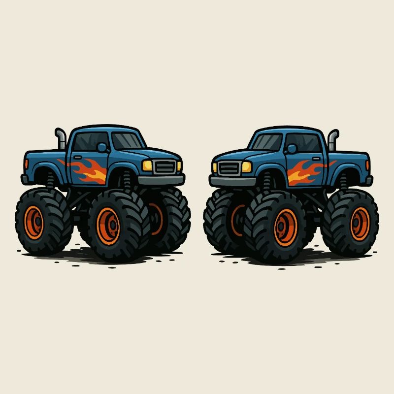 MonsterTruck Flames Cruiser