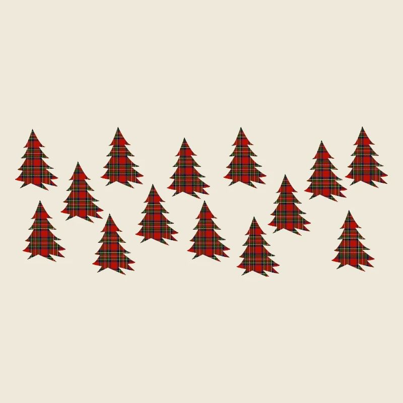 Arbres en tartan