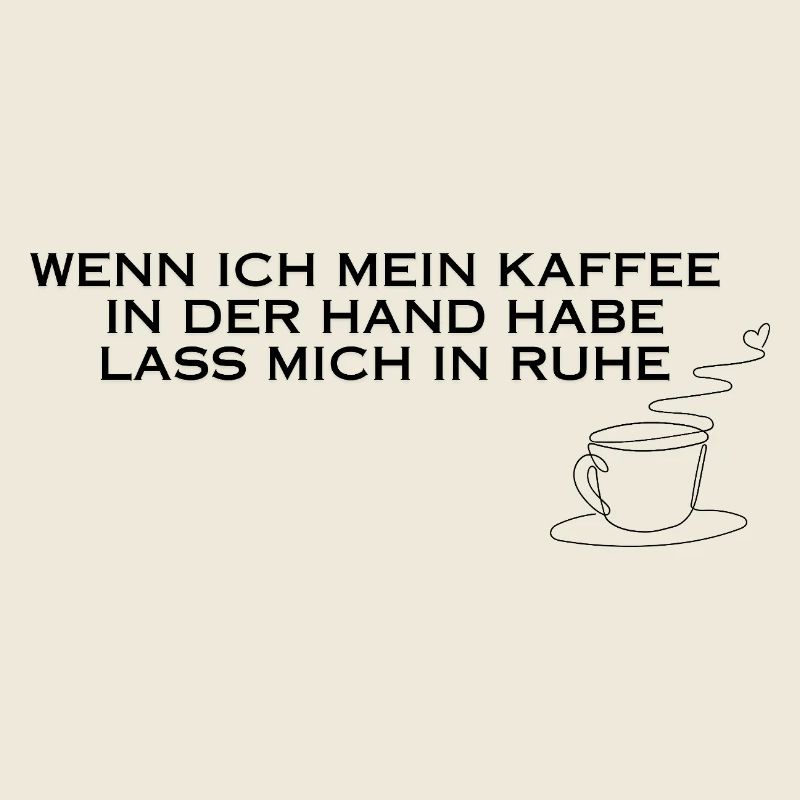 Kaffee in der Hand