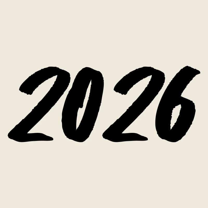Year 2026 Brushstroke