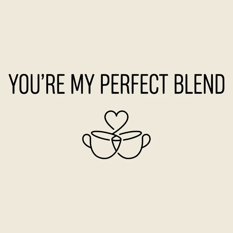 Du bist meine perfekte Mischung – Valentinstagskaffee-Humor