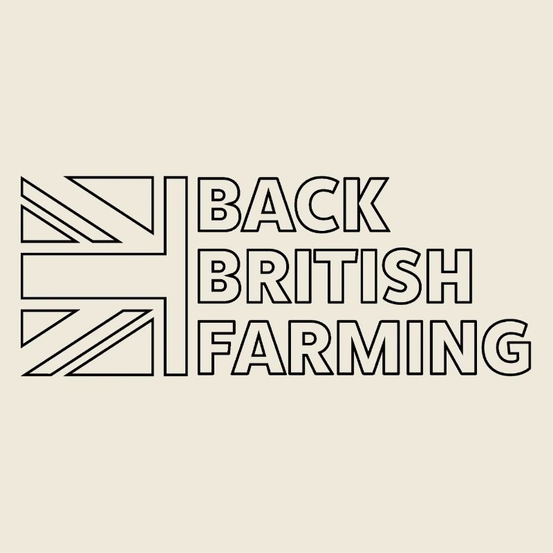 Rückseite des britischen Landwirtschaftslogos