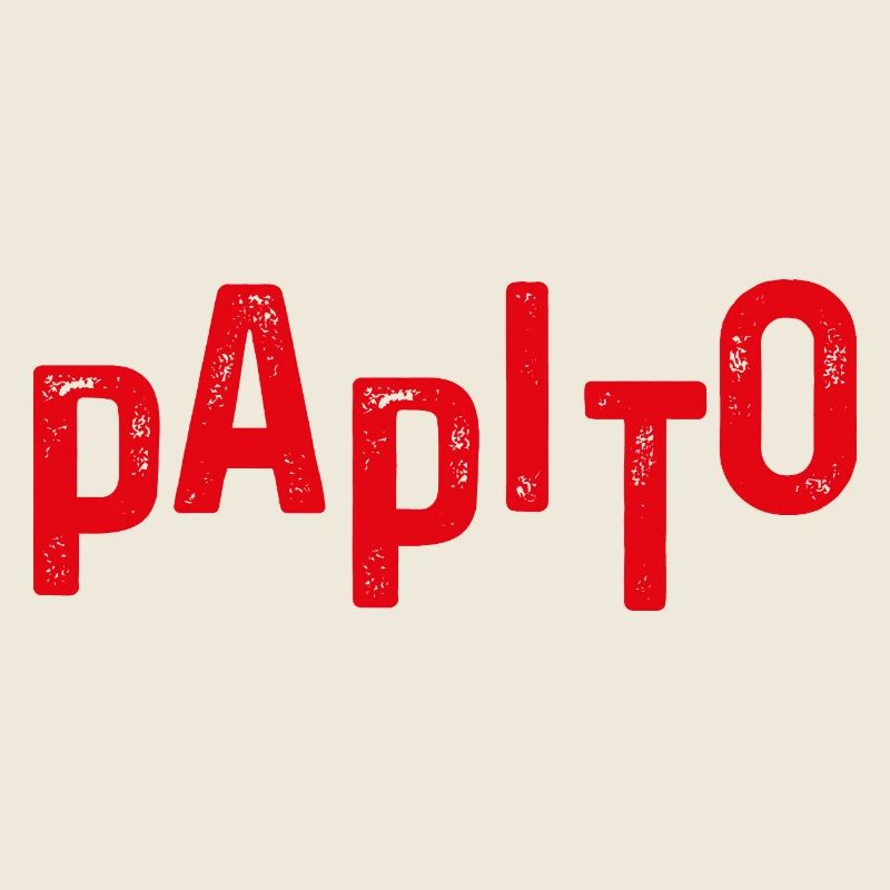 Papito Distressed Red Letters
