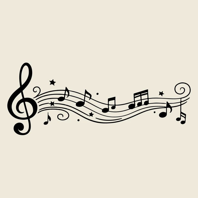 Notes musicales Clés de mélodie
