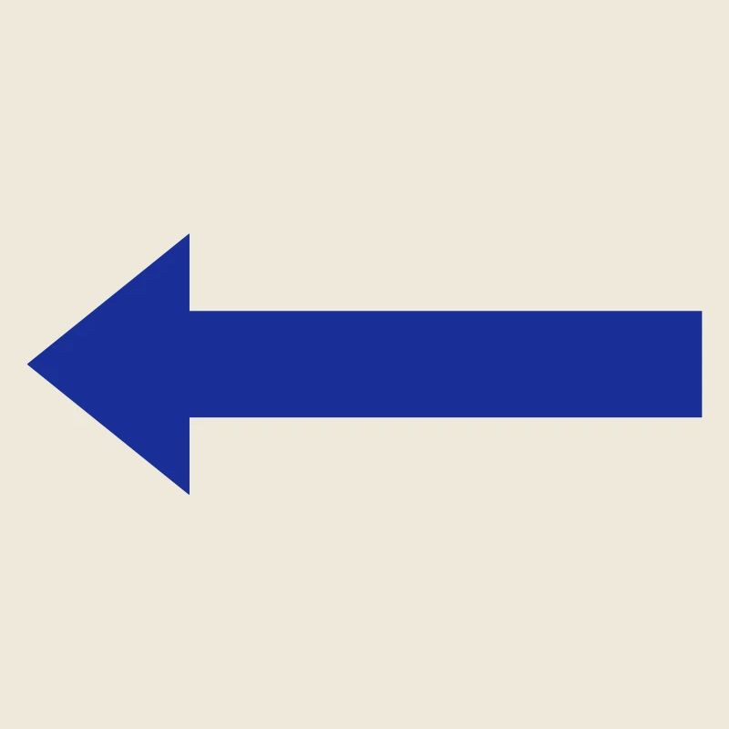 Flèche gauche bleue