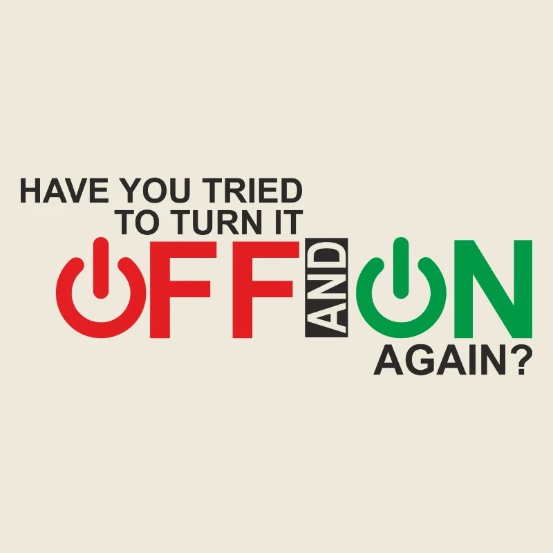 Vibrant Power Button Typography Design