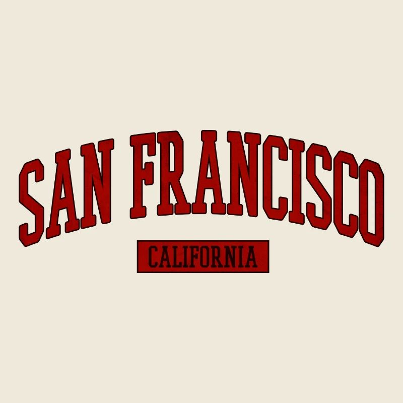 San Francisco Retro Schriftzug