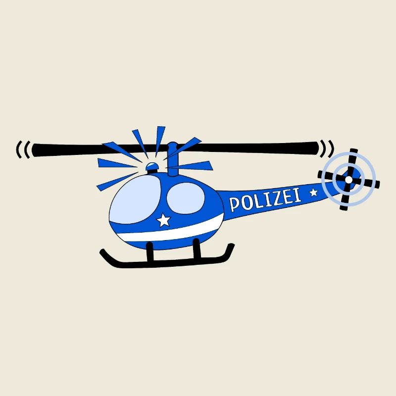 Hubschrauber Polizei Kinder