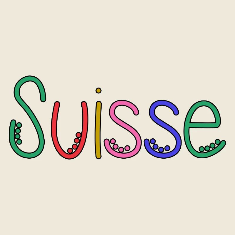 SUISSE. HUMOUR. PAYS. DRAPEAU
